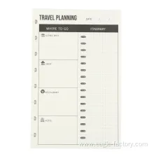 Travelling Planner Refill for Discbound Notebook